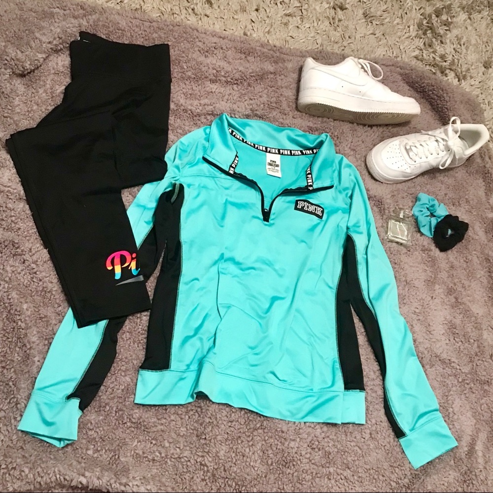 PINK 💘 Ultimate half zip!!! Blue and black!